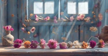 Comment placer une guirlande de fleurs séchées ?