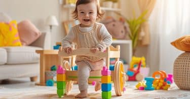 Comment stimuler votre enfant grâce au chariot de marche Montessori