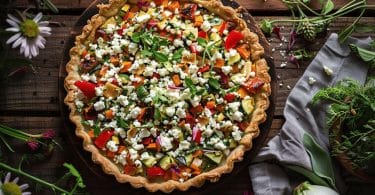 Tarte aux légumes et feta Salakis